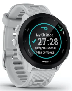 Garmin Forerunner 55 GPS Running Smart Watch - White