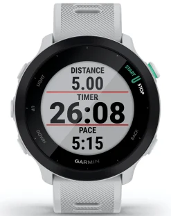 Garmin Forerunner 55 GPS Running Smart Watch - White