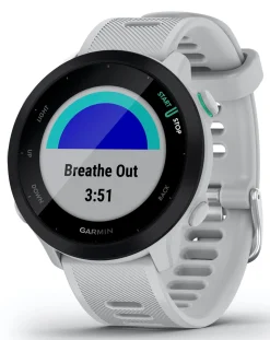 Garmin Forerunner 55 GPS Running Smart Watch - White