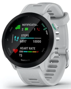 Garmin Forerunner 55 GPS Running Smart Watch - White