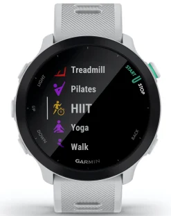 Garmin Forerunner 55 GPS Running Smart Watch - White