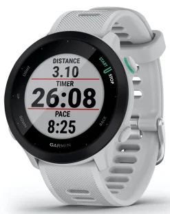 Garmin Forerunner 55 GPS Running Smart Watch - White