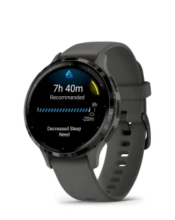Garmin Venu 3S 41mm Smartwatch - Pebble Grey & Slate with Silicone Band