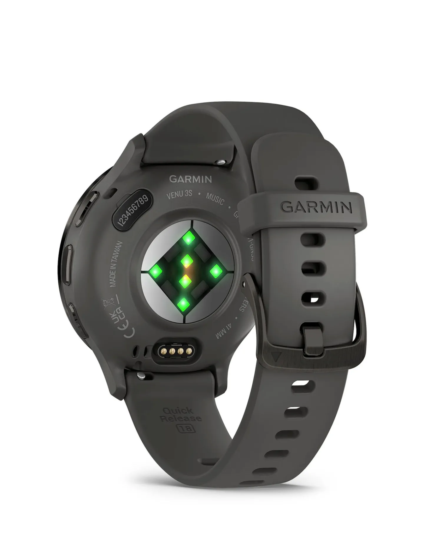 Garmin Venu 3S 41mm Smartwatch - Pebble Grey & Slate with Silicone Band