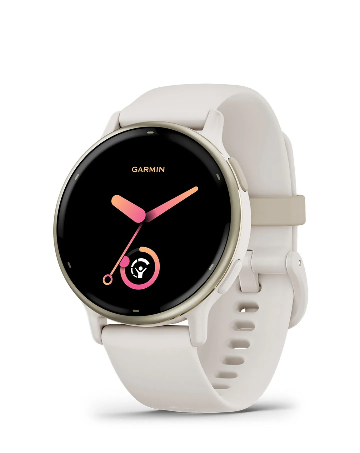 Garmin Venu 3S 41mm Smartwatch - Ivory and Soft Gold with Silicone Band