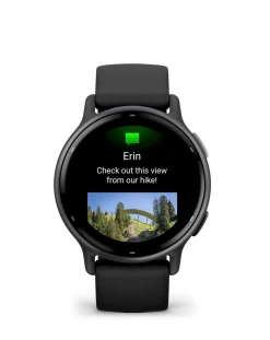 Garmin Vivoactive 5 Smart Watch - Slate & Black with SIlicone Band