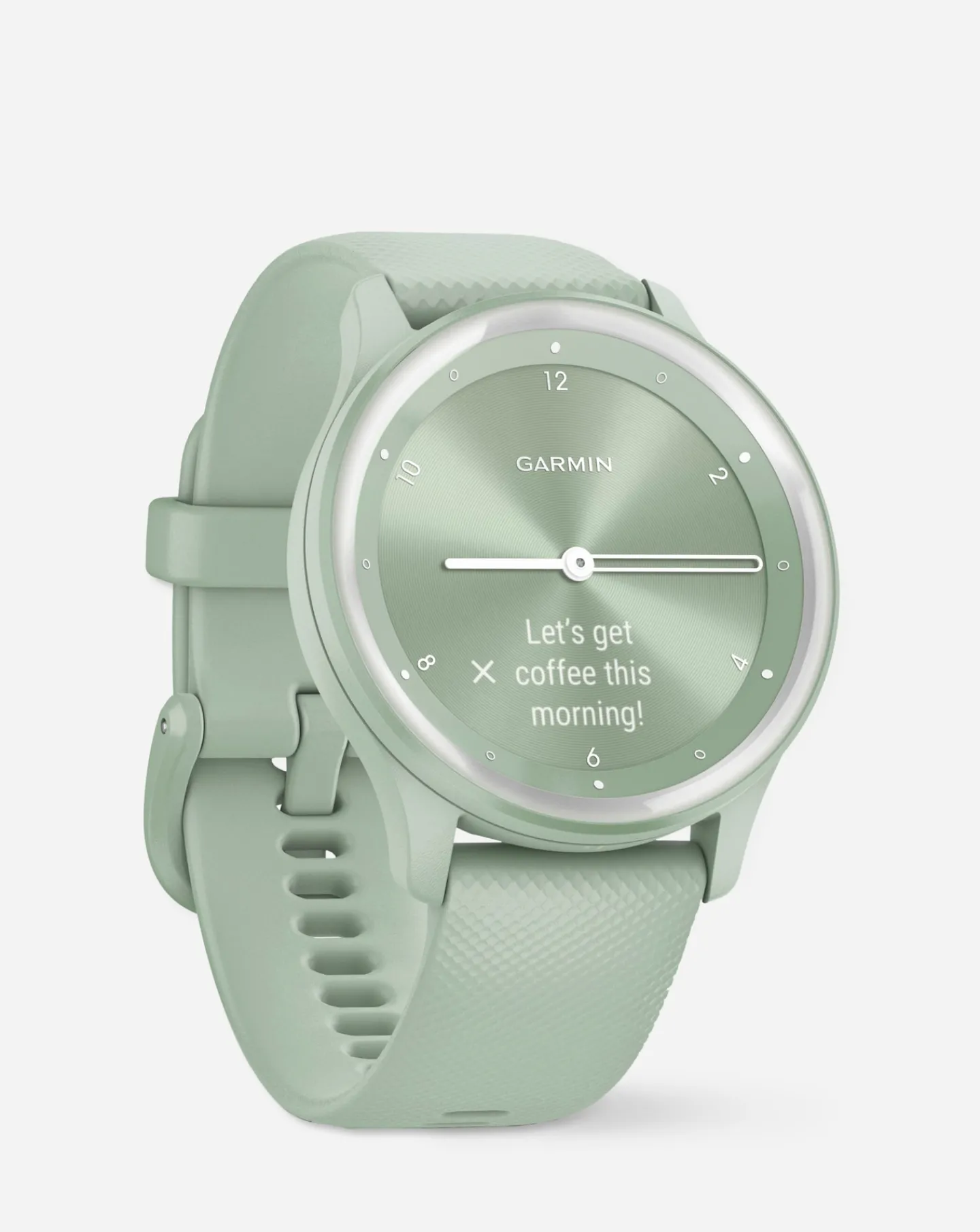 Garmin Vivomove Sport Smart Watch - Cool Mint with Silicone Band