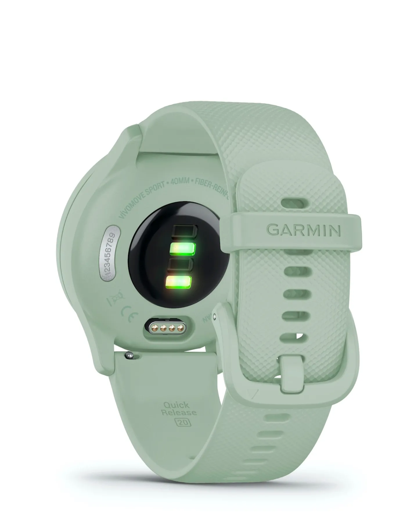Garmin Vivomove Sport Smart Watch - Cool Mint with Silicone Band