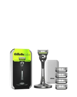 Gillette Labs Exfoliating Razor, Travel Case, and 4 Razor Blades
