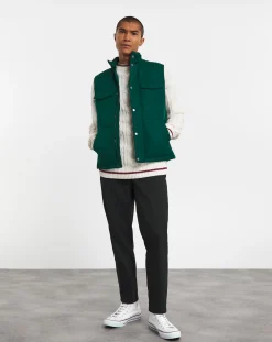 Jacamo Square Quilt Padded Gilet