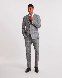 Jacamo Check Regular Fit Suit Trouser
