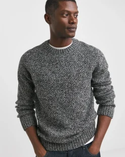Jacamo Twist Wool Blend Crew Neck Jumper