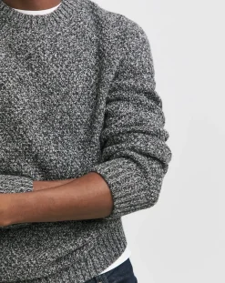 Jacamo Twist Wool Blend Crew Neck Jumper