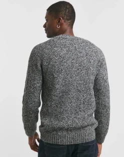 Jacamo Twist Wool Blend Crew Neck Jumper