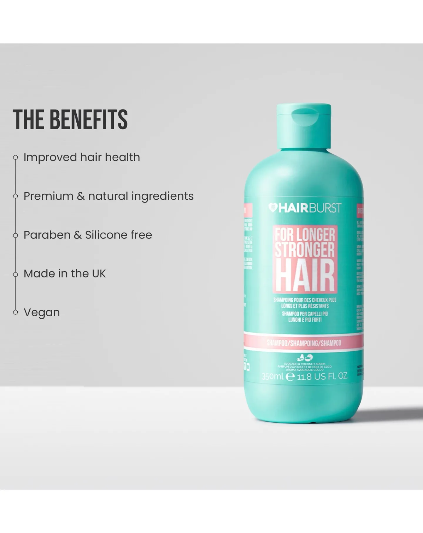 Hairburst Shampoo For Longer, Stronger Hair - 350ml