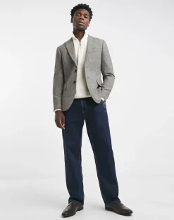 Jacamo Herringbone Tweed RegFit Jacket