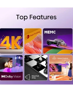Hisense 55in 55A6KTUK Smart 4K UHD HDR TV with VDTS Virtual:X & Freeview Play
