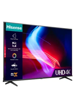 Hisense 55in 55A6KTUK Smart 4K UHD HDR TV with VDTS Virtual:X & Freeview Play