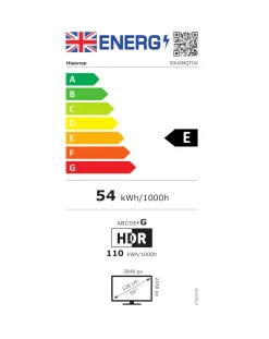 Hisense 50in 50U6NQTUK Smart 4K UHD HDR Mini-LED TV with Amazon Alexa