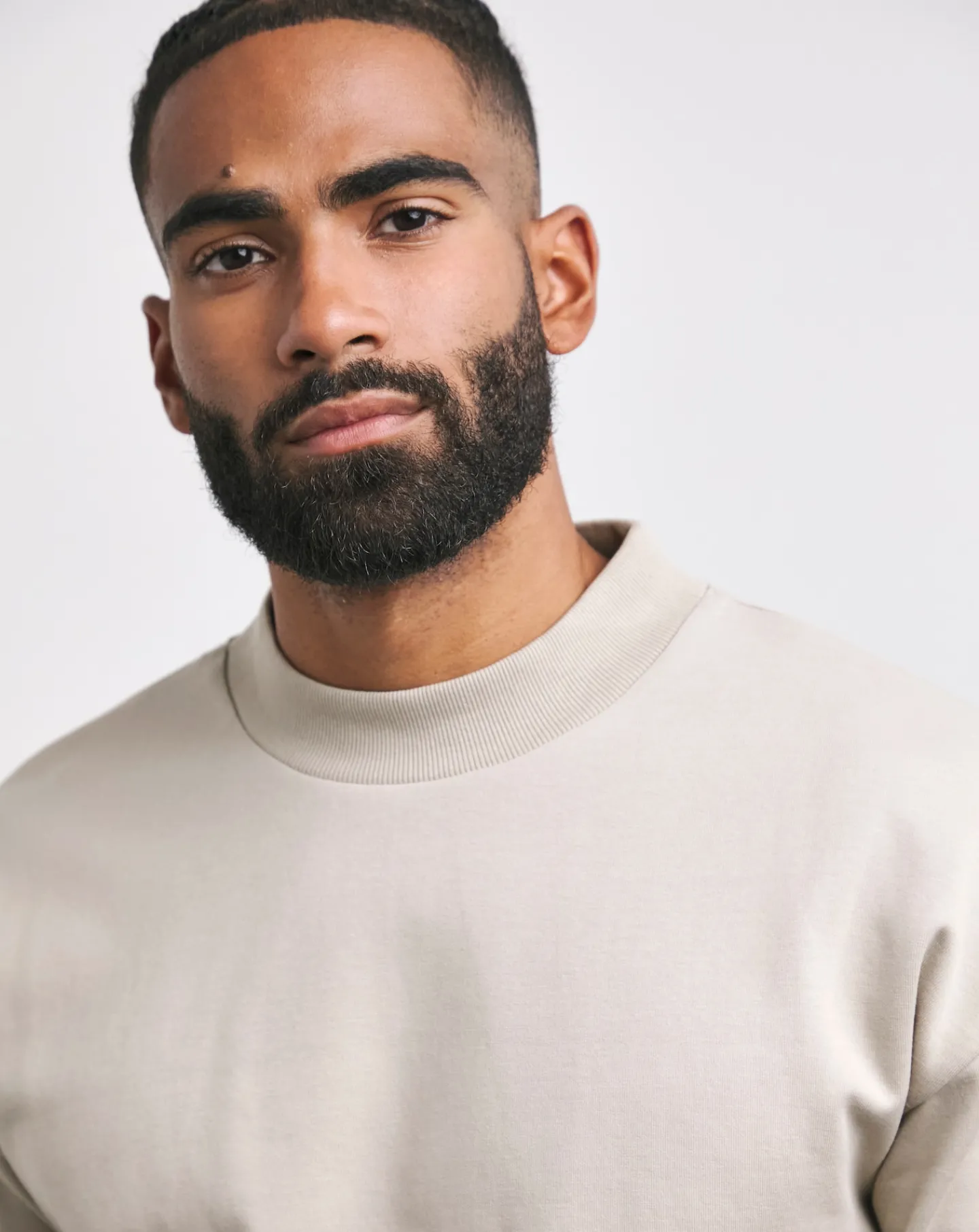Jacamo Interlock Relaxed Fit High Neck Sweat