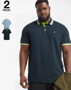 JACK & JONES Jack & Jones 2 Pack Paulos Polo