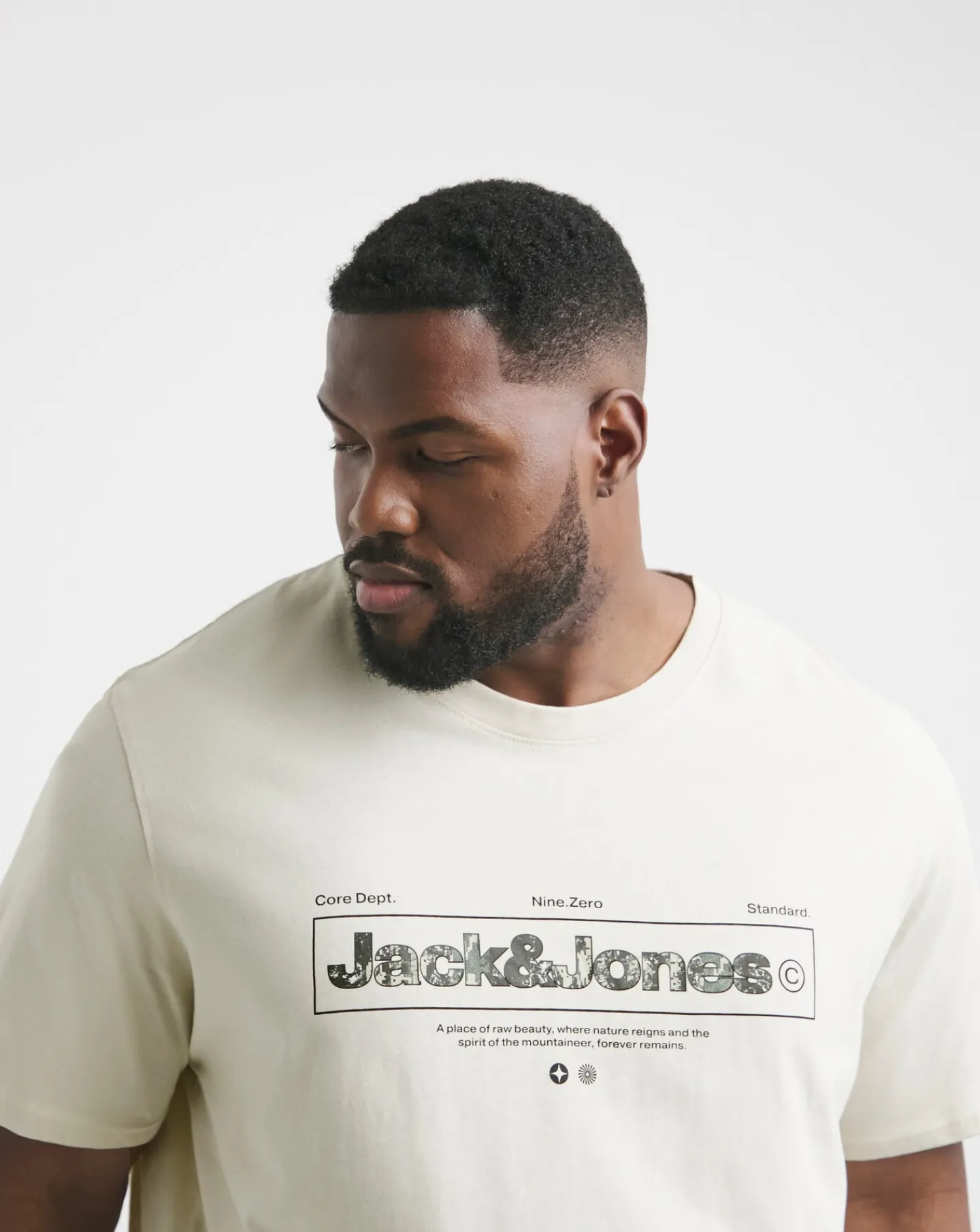JACK & JONES Jack & Jones Alpha Front Print T-Shirt