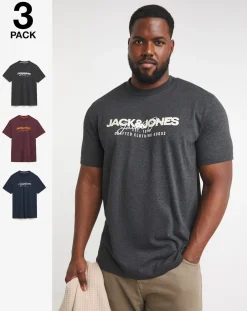 JACK & JONES Jack & Jones Alvis 3 Pack T-Shirt