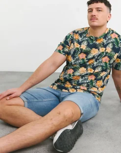 JACK & JONES Jack & Jones Chill All Over Print Crew Neck