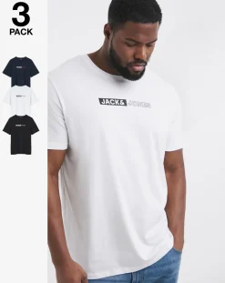 JACK & JONES Jack & Jones Corp Play 3 Pack T-Shirt