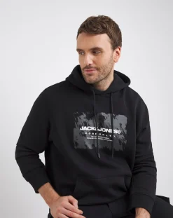 JACK & JONES Jack & Jones Front Print Sweat Hood