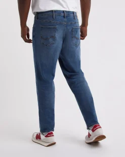 JACK & JONES Jack & Jones Loose Tapered Fit Mike Jeans in Mid Blue