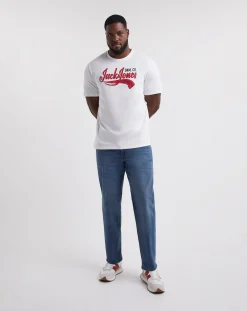 JACK & JONES Jack & Jones Loose Tapered Fit Mike Jeans in Mid Blue