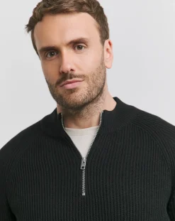 JACK & JONES Jack & Jones Pannel Knit Half Zip Jumper