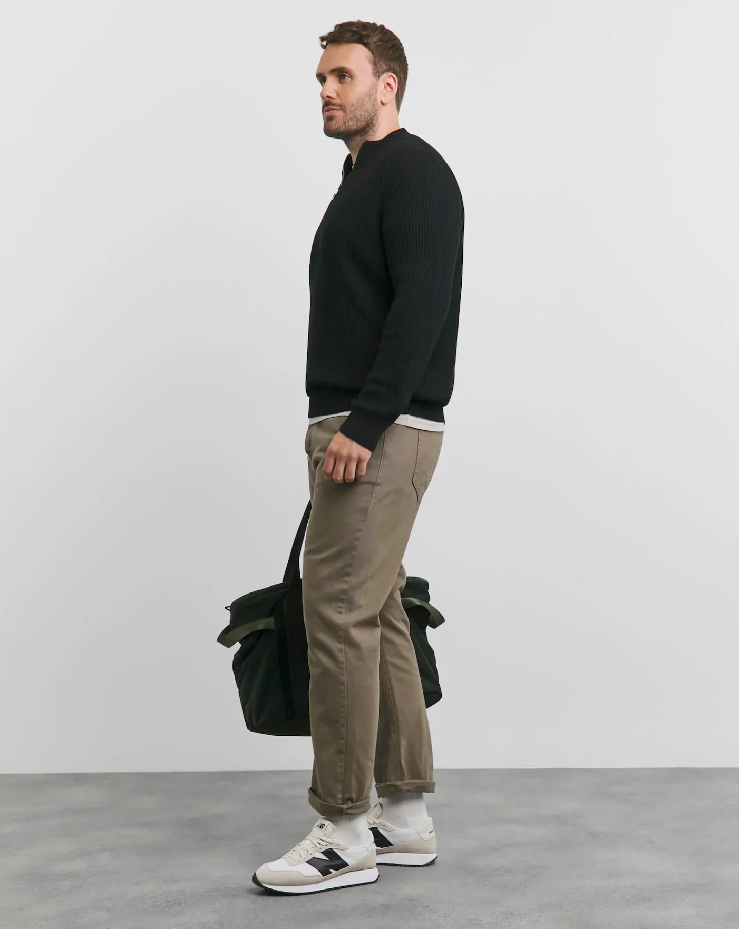 JACK & JONES Jack & Jones Pannel Knit Half Zip Jumper