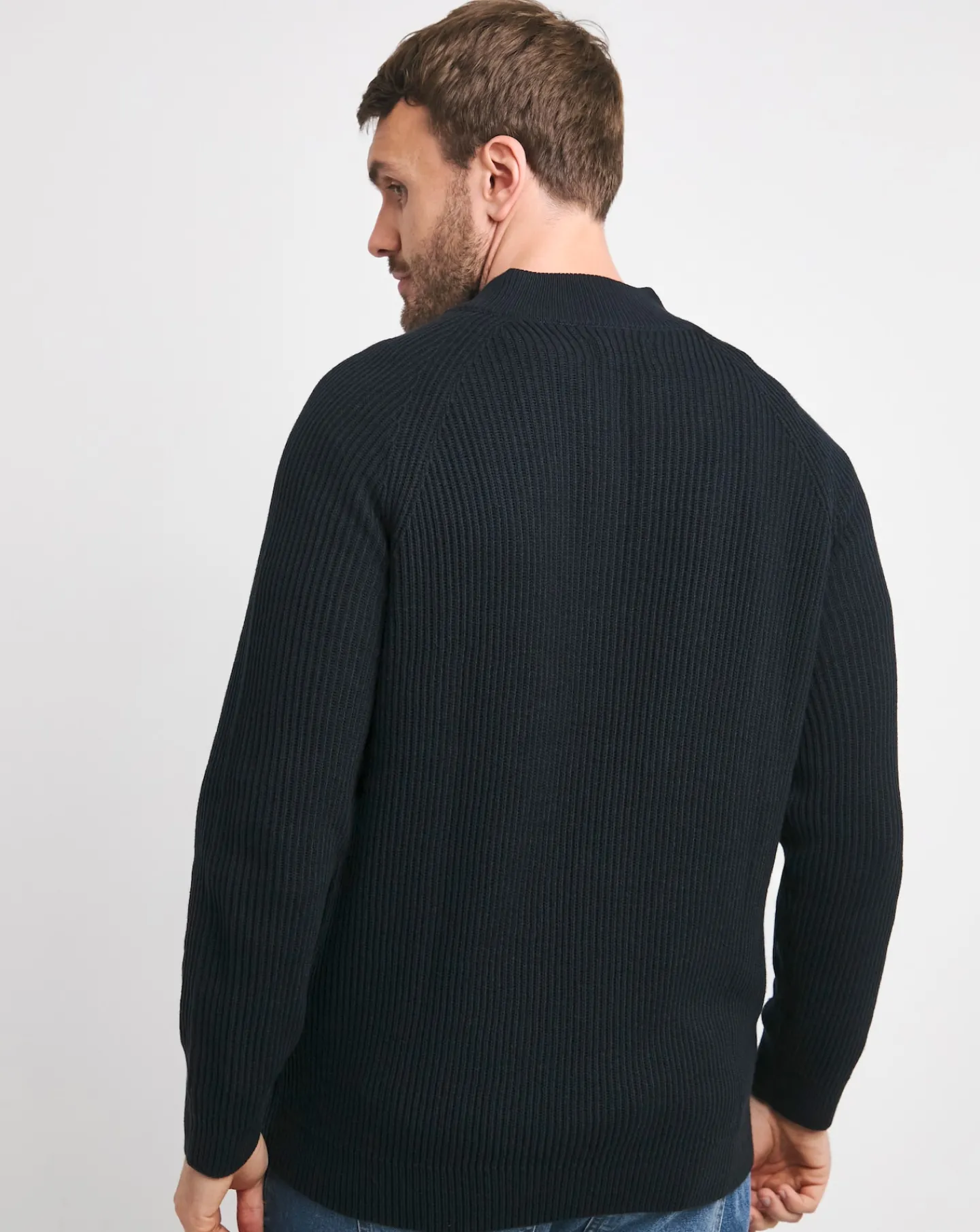 JACK & JONES Jack & Jones Pannel Knit Half Zip Jumper