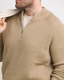 JACK & JONES Jack & Jones Pannel Knit Half Zip Jumper