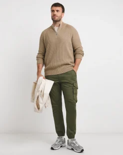 JACK & JONES Jack & Jones Pannel Knit Half Zip Jumper