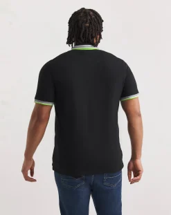 JACK & JONES Jack & Jones Paulos Polo In Black Neon