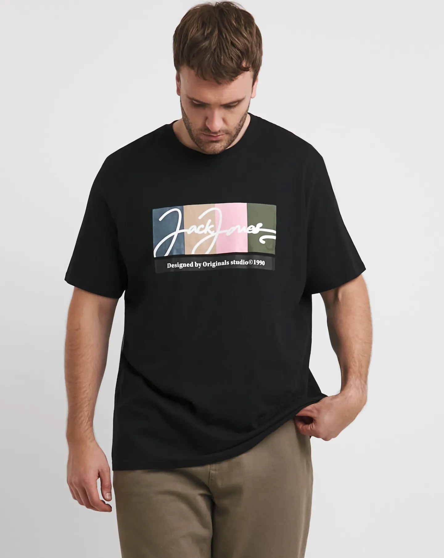 JACK & JONES Jack & Jones Portland Block Branding T-Shirt