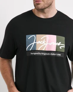 JACK & JONES Jack & Jones Portland Block Branding T-Shirt