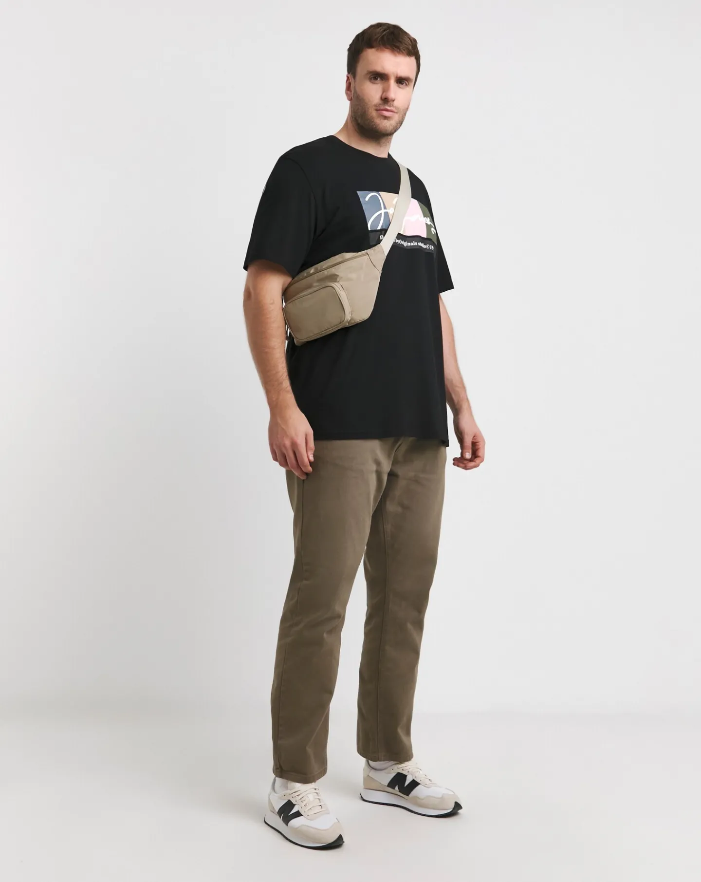 JACK & JONES Jack & Jones Portland Block Branding T-Shirt