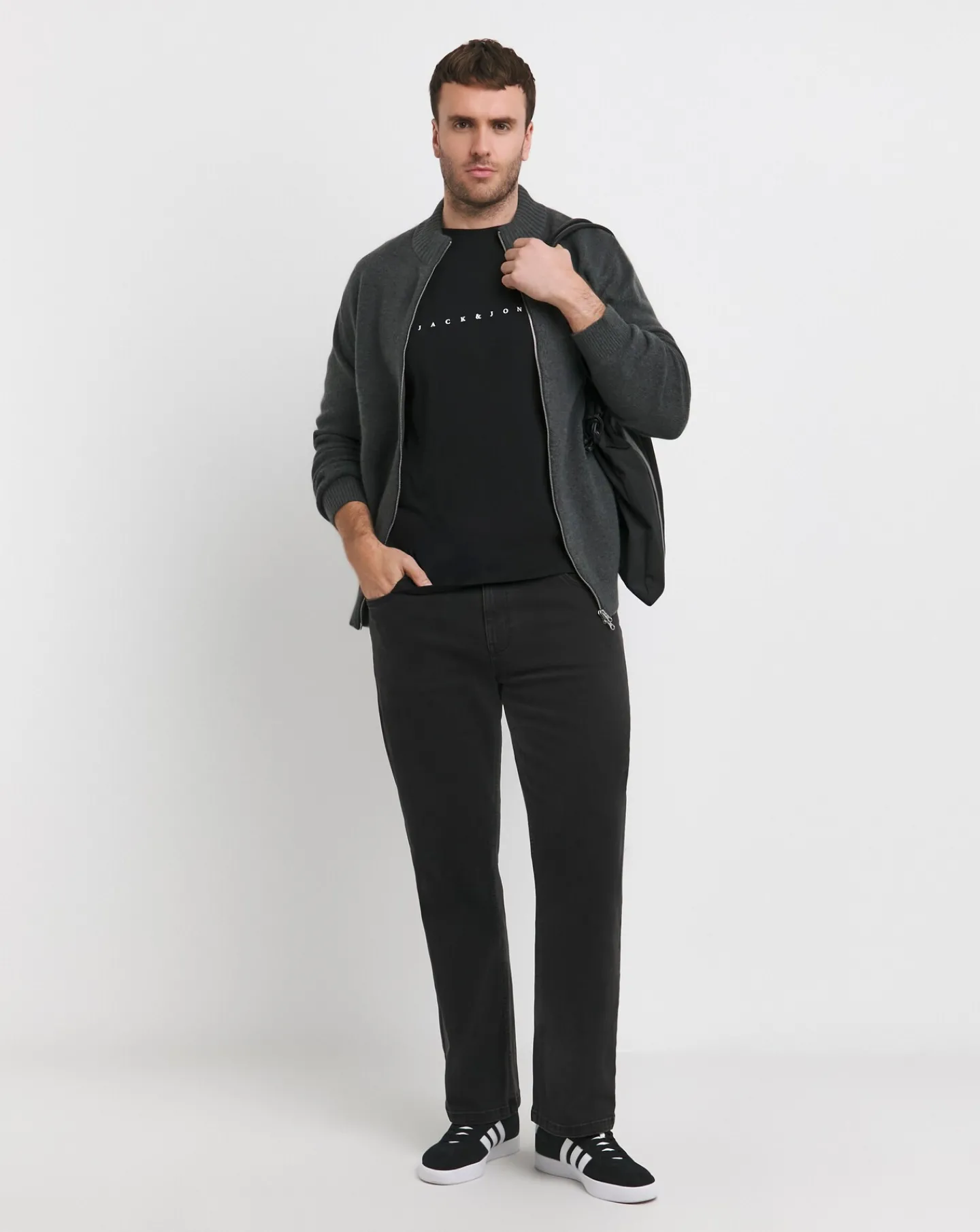 JACK & JONES Jack & Jones Rollie Knit Full Zip Cardigan