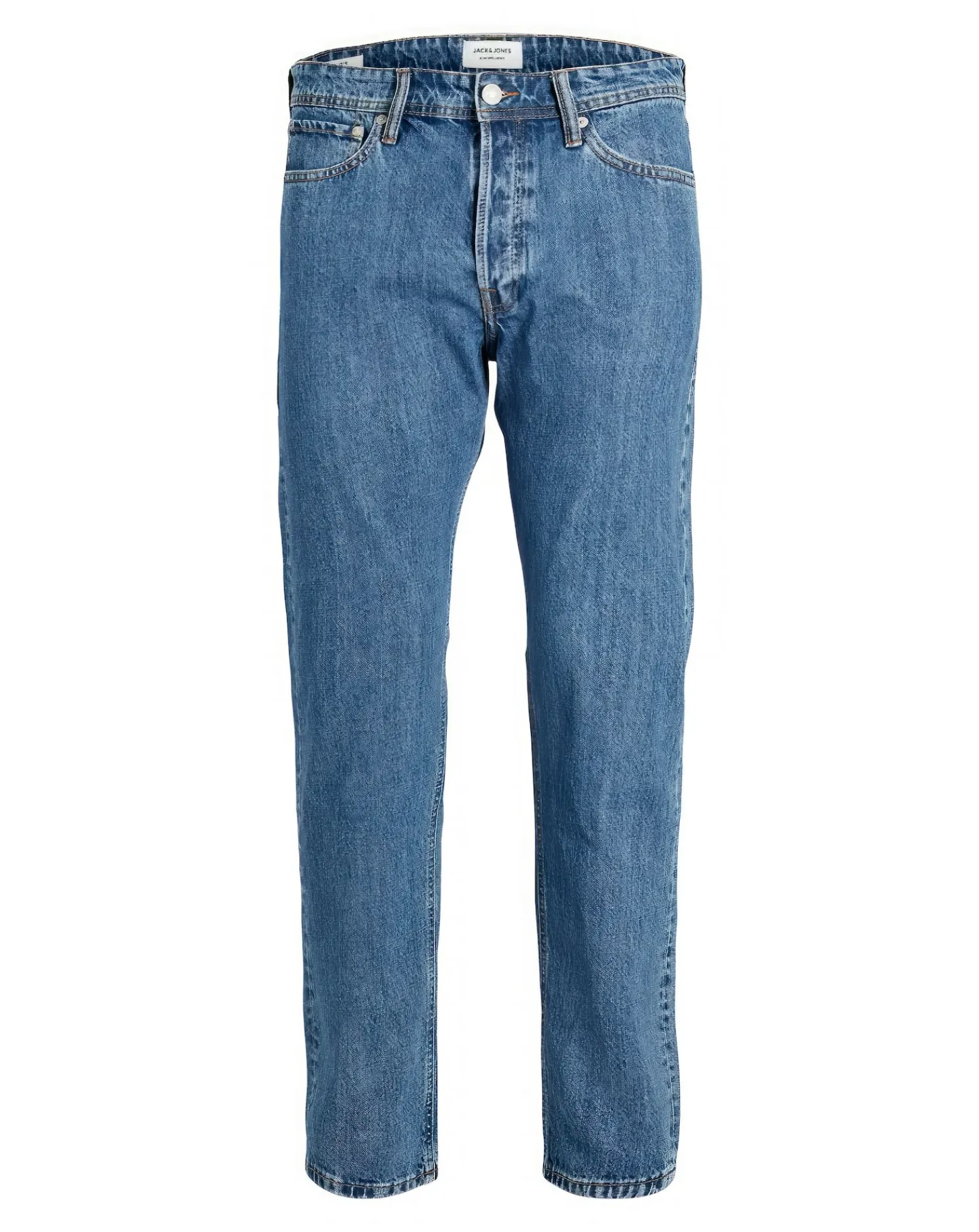 JACK & JONES Jack & Jones Slim Tapered Fit Glenn Jeans in Mid Wash