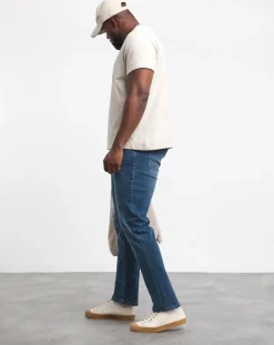 JACK & JONES Jack & Jones Slim Tapered Fit Glenn Jeans in Mid Wash
