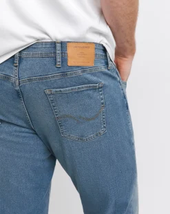 JACK & JONES Jack & Jones Slim Tapered Fit Glenn Jeans In Light Blue