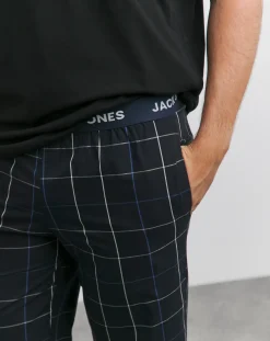 JACK & JONES Jack & Jones T-Shirt And Woven Pants PJ Set