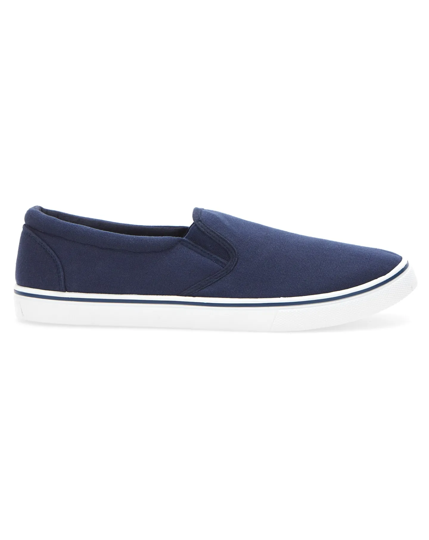 Jacamo Jack Slip On Canvas Pump Wide Fit