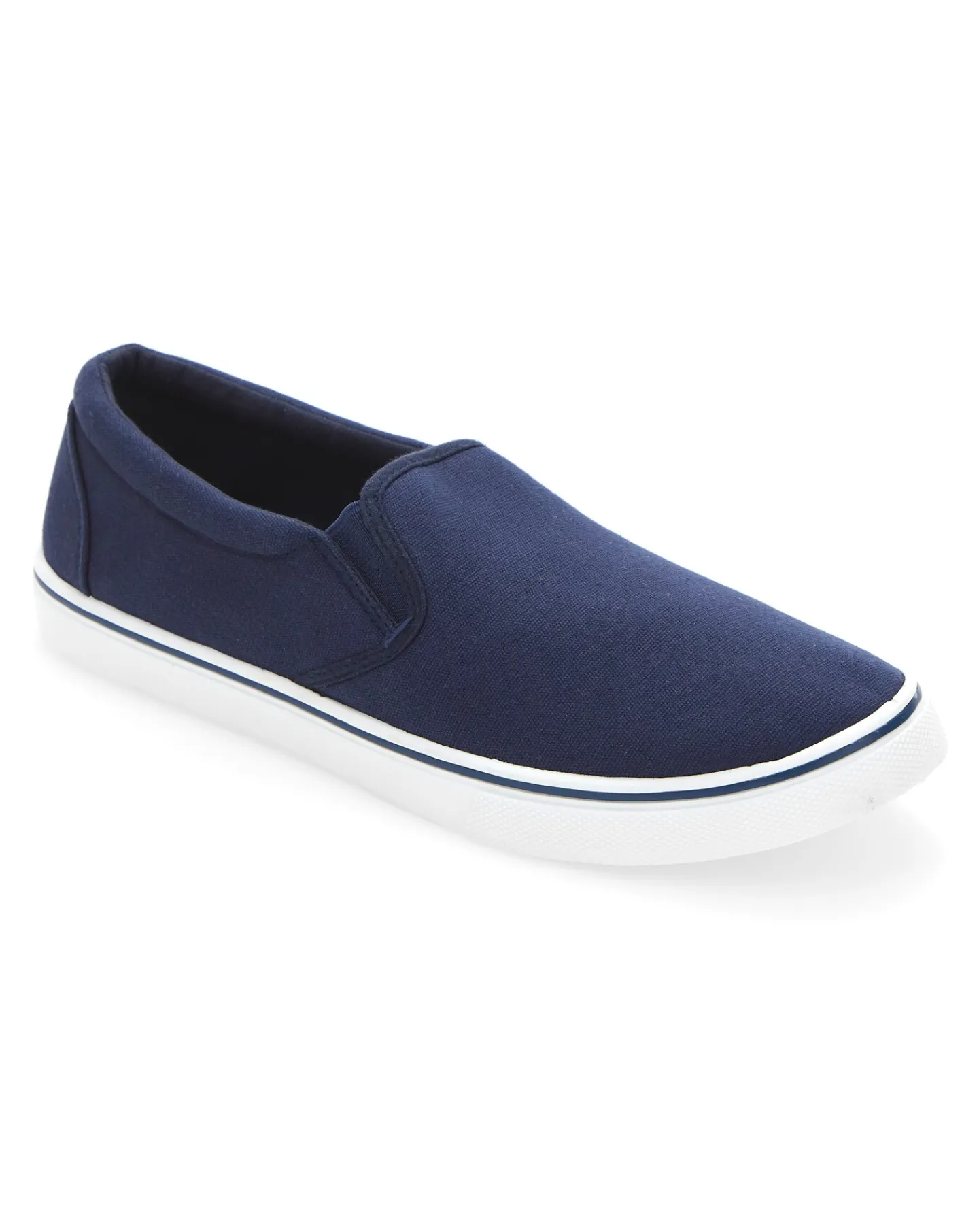 Jacamo Jack Slip On Canvas Pump Wide Fit