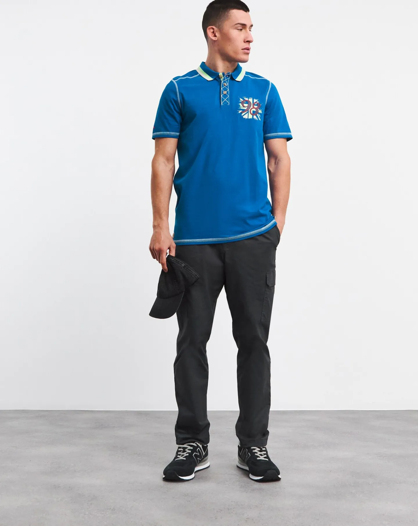 Joe Browns Badged Polo Shirt Long Length