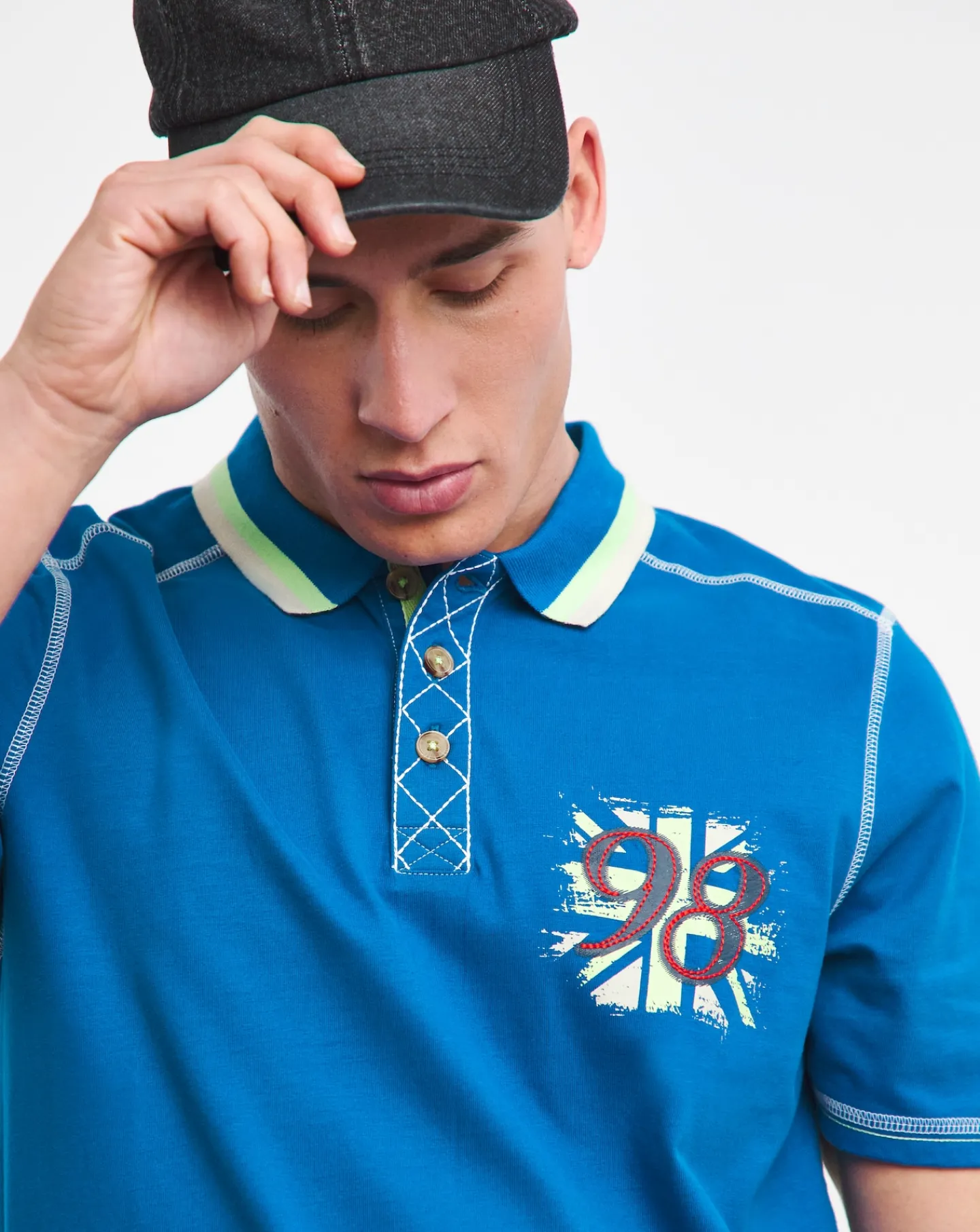 Joe Browns Badged Polo Shirt Long Length